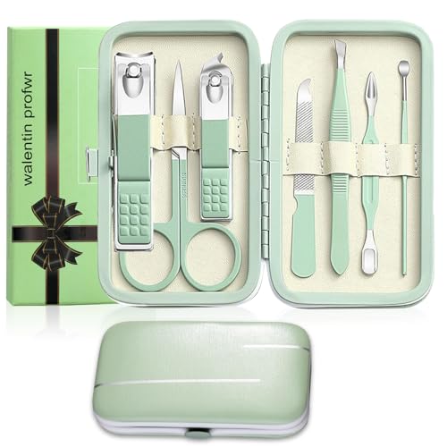 Kit Manucure Coupe Ongles Ensemble de Coupe-Ongles Ensembles de manucure avec boîte de Voyage Portable pince à ongles outils pour hommes femmes ami famille
