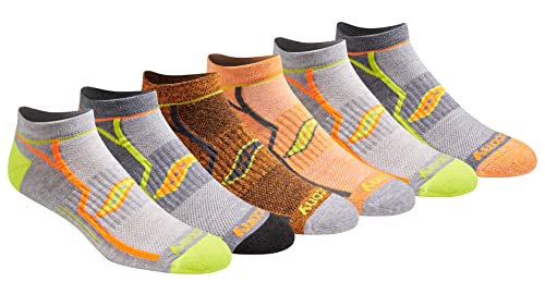 Saucony Men's Multi-pack Bolt Performance Comfort Fit No-Show Socks