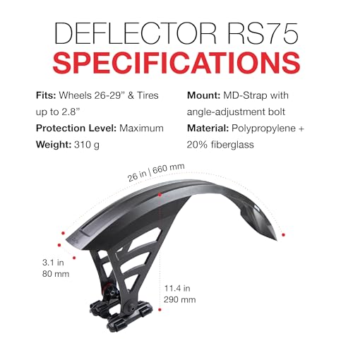 Zefal Deflector RS75 - Parafango Posteriore 27.5/29" - 3