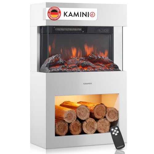 KAMINIO® Henri Elektro Kaminofen mit Heizung [elektrischer Kamin...