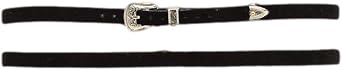 M&F Western Products M&f Suede Tipped Hat Band Silver | Decorative headwear accessory, adjustable fit, soft textured ends, classic cowboy styling