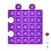 Abree Silicona Sensorial Fidget Juguete Portátil para Aliviar Estrés Rompecabezas Juguete Sensory Toy para Niños Adultos (Púrpura)