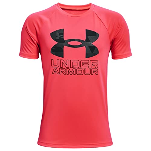 Image of Under Armour Boys' Tech Hybrid Printed Fill Short-Sleeve T-Shirt