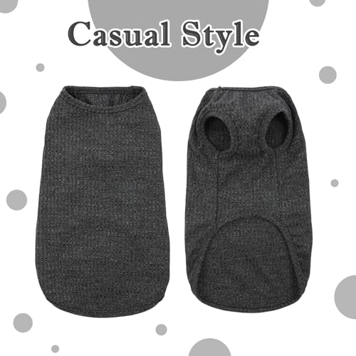 Hjumarayan Hundepullover Mittelgroße Hunde - Hundeshirt Dünn Hunde Pullover Sonnenschutz Tshirt Elastisch Hundepulli Gestreifte Shirt Pullis für Dackel Französische Bulldogge (Schwarz M)