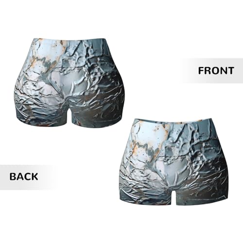 Plate Pattern Sports Shorts, high Elastic Slim Fitness Pants, Suitable for Yoga/Leisure/Daily wear3