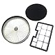vhbw Kombi-Filter kompatibel mit Hanseatic VC-T4020, VC-T4020E-1, VC-T4020ES-2, VC-T4020ES17-2X Ersatz-Filter (Abluft-Filter, Kombifilter)