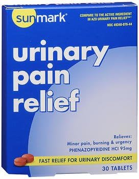 SunmarkUrinary Pain Relief Tablets - 30 Tablets, Pack of 6