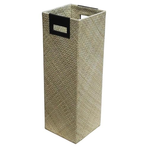 D-ART COLLECTION Traditional Pandan Leaf Woven Umbrella Stand in Natural
