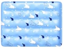 PICKUTS Blue Cooling Mat for Medium Dogs & Cats - Instant Chill No Refrigeration - Durable Chew-Resistant Waterproof Pet Pad 40x50cm (15.8