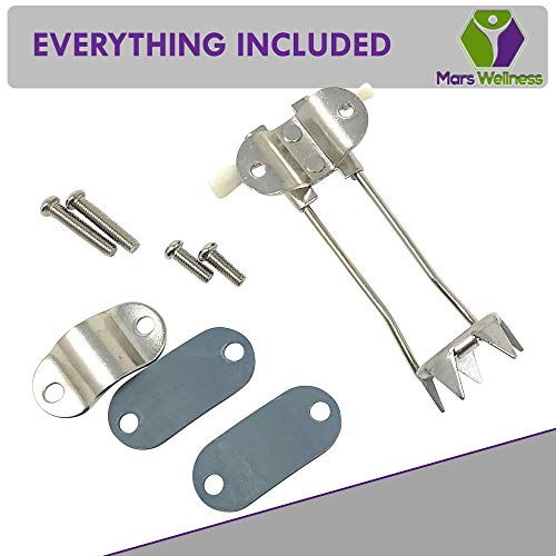 Heavy Duty Metal 4-Prong Retractable Ice Cane Tip Attachment - Essential For Safer Walking In Ice And Snow - Pack Of 2 #TOP1