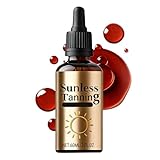 Bräunungstropfen - Selbstbräuner Gesicht - Self Tanning Drops - Selbstbräuner Tropfen für Gesicht & Körper - Tan Drops, Ohne Sonnenschäden