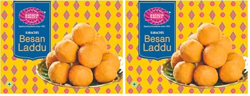 Image of Karachi Bakery Besan Ladoo 400gm | Indian Mithai | Delicious Sweet (Pack of 2)