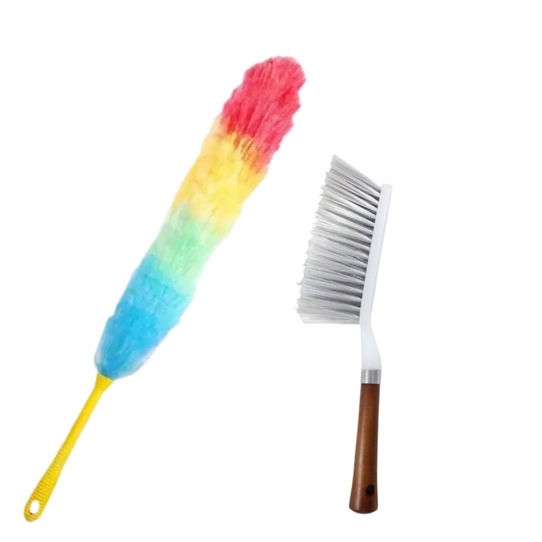 Ingens Multipurpose Microfiber Feather Duster and Soft Long Bristle Upholstery cleaning brush-Pack of 2|Feather cleaning duster|Microfiber duster|Eco-friendly duster|Car Interior Duster|Sofa & cleaner (B0D9W7GCPG) Amazon Price History, Amazon Price Tracker