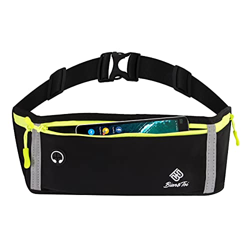 Ceinture de Course Smartphone, Banane de Sport Etanche/Sac Running Belt/ Sacoche Pochette Telephone Portable/Etui iphone/Samsung/Huawei/xiaomi/redmi / reglable de S au 5 XL pour Homme/Femme