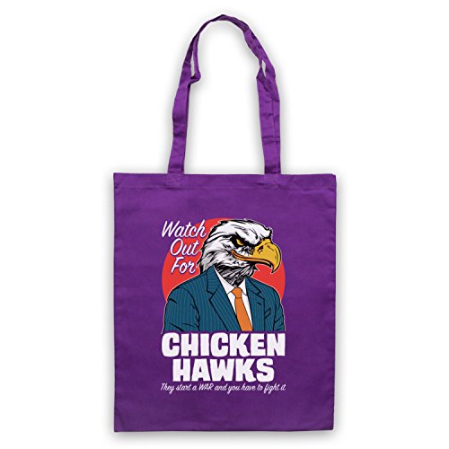 Sac d'emballage résistant au slogan Watch Out For Chickenhawks
