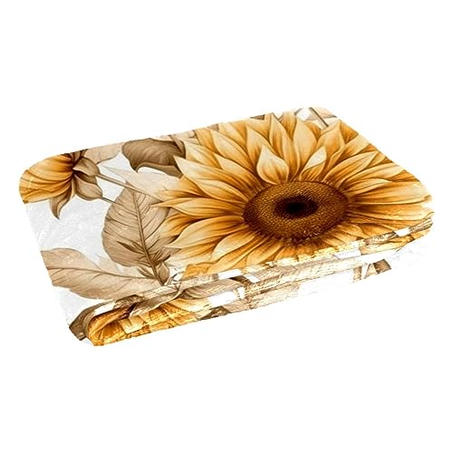 Couverture chaude de tournesol aquarelle pour instaurer un cocon de douceur