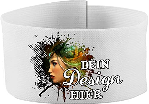 größenverstellbare Armbinde/Mediaband bedruckt mit IHREM INDIVIDUELLEM TEXT Cover