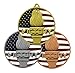 Decade Awards Patriotic Gold Victory Medal - Custom Engraved Gold Medal with Stars and Stripes Neck Ribbon, 2.75 Inch Wide - Customize Now (Gold-SSNB)