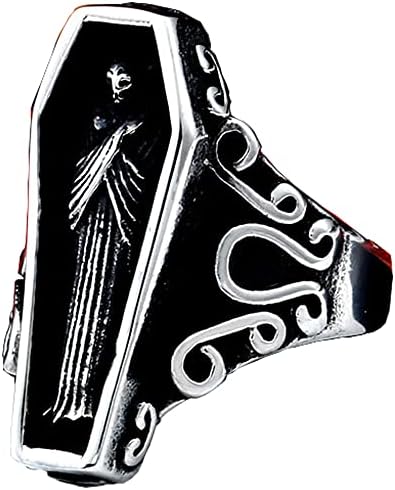 Skull Rings for Men Stainless Steel Jewellery Bikers Punk Gothic Band Ring Skull for Gift
