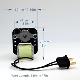 SM550, Universal Bathroom Vent Fan Motor Replacement Kit, 50 CFM, Compatible with Bay Motors, Sears 569, Uppco, Ventorola E498-1, Dayton, Nutone Broan and Many Other Units (1 Pack