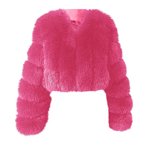Womens Loose Fit Oversized Neck Faux Fur Jacket Outfits for Women Thermal Fuzzy Basic Fall Winter Jackets 2025