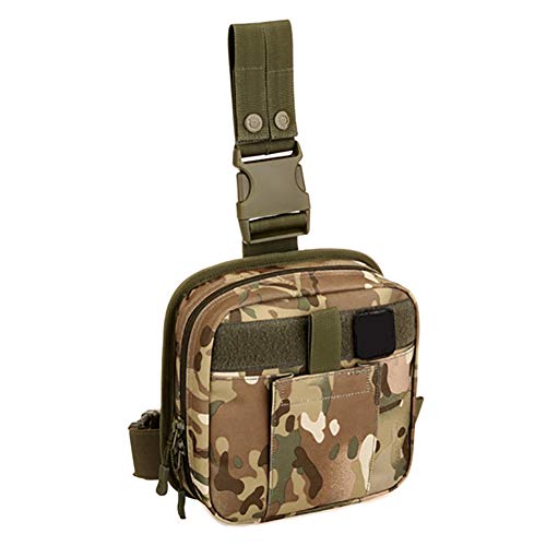 Zdmathe - Bolsa táctica militar de primeros auxilios, cintura caída, muslo, cadera, riñonera para paintball, airsoft, motocicleta montar
