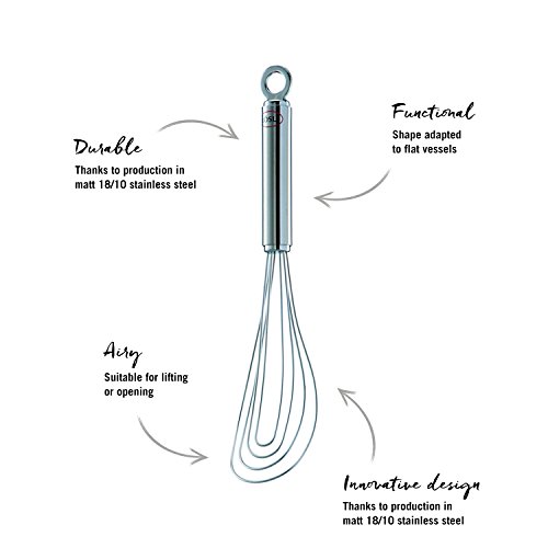 Rosle Stainless Steel Flat Whisk, 8 Wire, 8.7-inch - Image 7