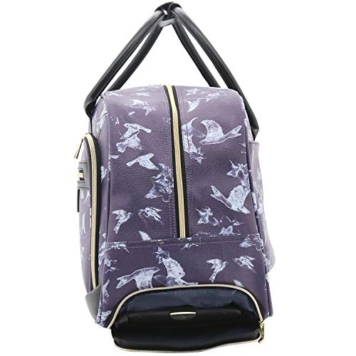 Travelers Club Women's Rolling Duffel, Blue Print, 19-Inch