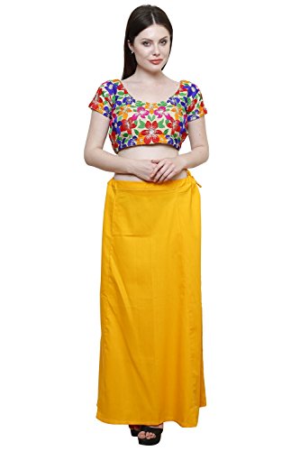 Image of Pistaa combo of 3 Women's Cotton Best Indian Readymade Inskirt Saree petticoats