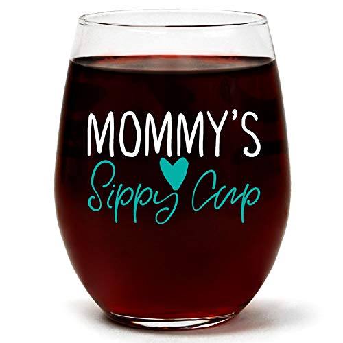 Best Seller "Mommy's Sippy Cup" New Mom Gifts  Stemless 15oz 