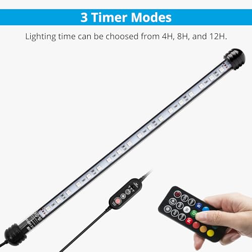 image for NICREW Submersible RGB Aquarium Light, Underwater Fish Tank Light with
