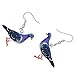 Bonsny Acrylic Drop Dangle Anime Blue Dove Pigeon Bird Earrings Jewelry For Women Girls Kids (Navy)