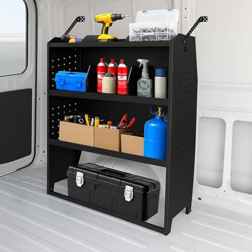 Adjustable Cargo Van Shelving for Ford Transit Ram Chevy
