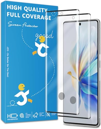 JZG 2 Pack for Google Pixel 7 Pro Screen Protector Tempered Glass No Camera Lens Protector Fingerprint Unlock Anti-Shock Bubble Free Case Friendly