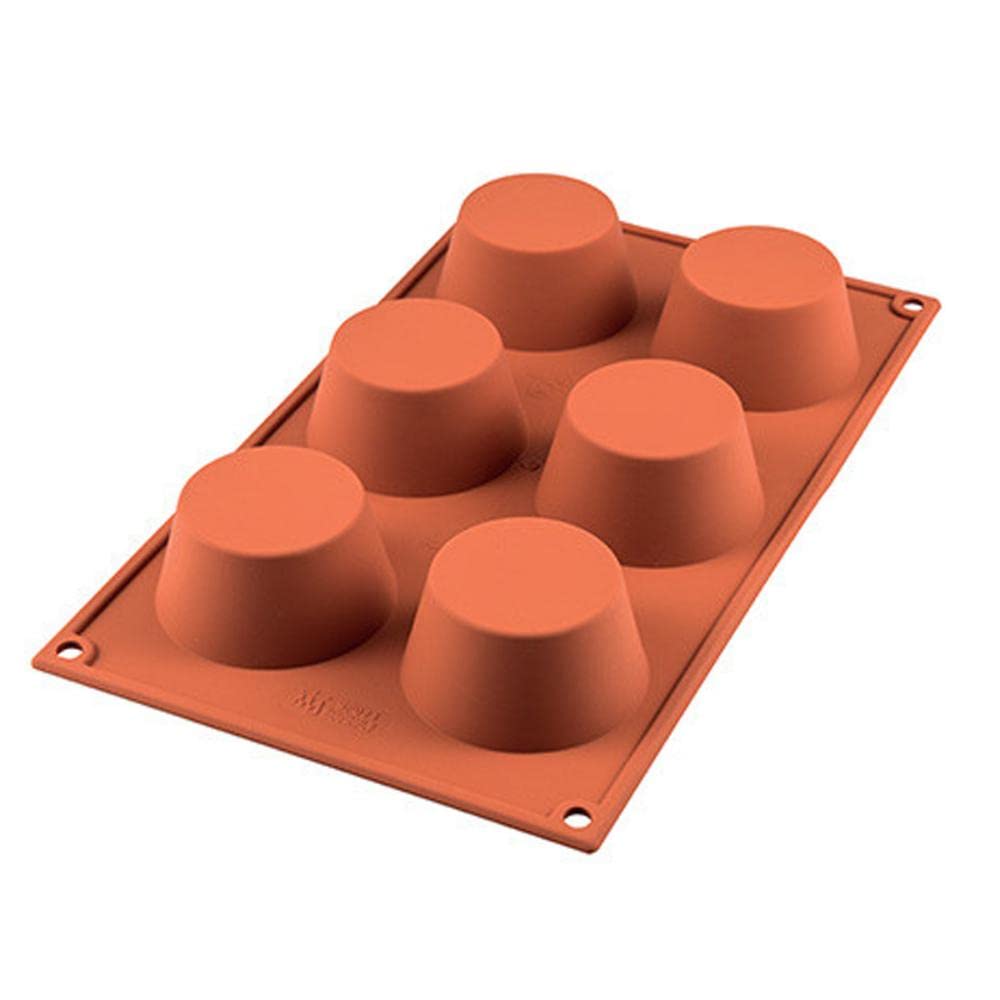 Mould Muffin 69mm, Silicone, Terracotta, 69 mm