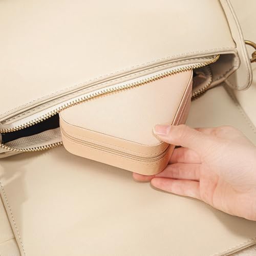 Schmuckaufbewahrung Reise,Schmucktasche,Schmuck Reiseetui,Schmuckschatulle,Kleines Schmuckkästchen,Schmuckaufbewahrung,Reise Schmucketui,Schmuckbox Reise klein für Frauen,Ehefrau,Mutter-Schwarz