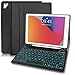 Produktbild IPad 6. Generation Hülle mit Tastatur, Tastatur Hülle für iPad 6.Generation 2018 / iPad 5.Gen 2017 (Deutsches QWERTZ) - Slim Schutzhülle mit Pencil Halter Wireless Beleuchtete IPad 6 Tastatur Schwarz