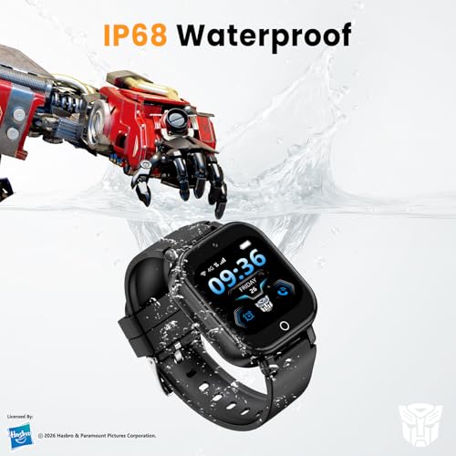 Transformers Smartwatch Kinder mit Videoanruf, IP68 Wasserdicht Schulmodus – Ansicht 4