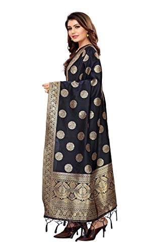 Image of Jaanvi fashion Women's Banarasi Silk Woven Dupatta(Zari Work)