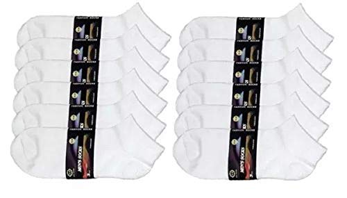 Kit 24 Pares Meias Branca Masculina Soquete Algodão TAMANHO:ÚNICO 40 ao 46