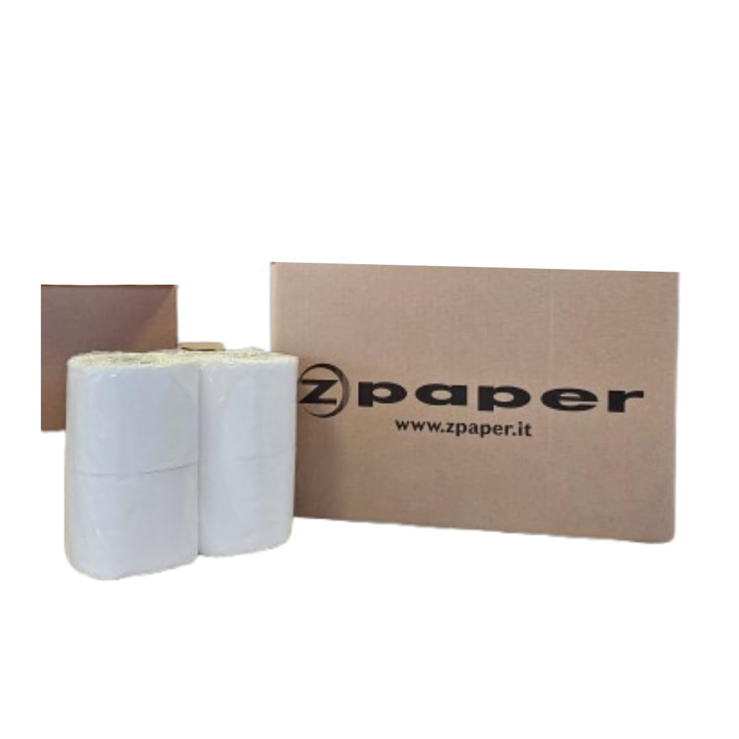ZPAPER - 80 Rotoli di Carta Igienica, 100% pura cellulosa 2 Veli, morbida e resistente per la casa o l'ufficio