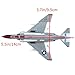 1/144 Scale United States Navy Mcdonnell Douglas F-4 Phantom II Fighter Model Alloy Model Diecast Plane Toy for Collection, White