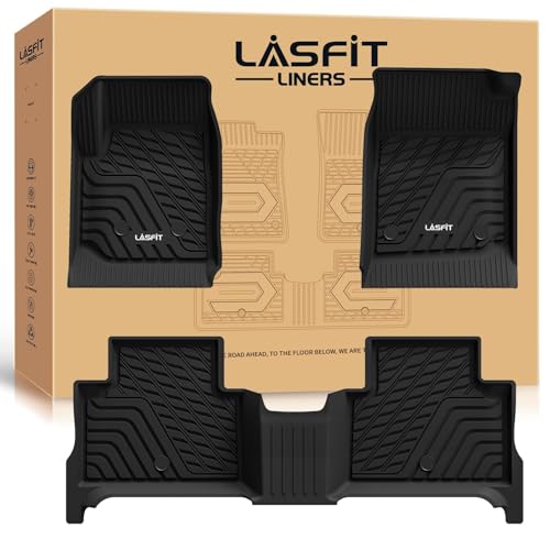 LASFIT-Floor-Mats-Fit-for-2015-2022-Chevrolet-Chevy-ColoradoGMC-Canyon-Crew-Cab-Custom-Fit-Automotive-Floor-Mats-Car-Liners-All-Weather-Car-Floor-Mats-TPE-1st-2nd-Row-Black