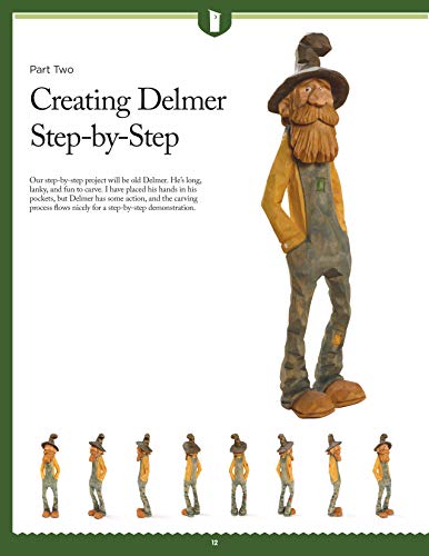 Whittling Country Folk, Revised Edition: 12 Caricature Projects with Personality (Fox Chapel Publishing) Woodcarving, Painting, and Staining Instructions, Patterns, and Front, Back, and Side Views
