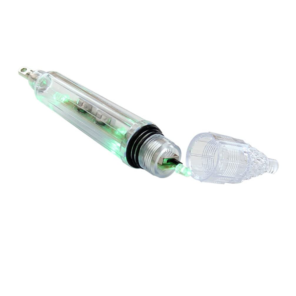 Beaupretty LED Fishing Lure Light, 45g Versatile Creative Green Led Underwater Night Fishing Light Attracting Lure Lamp ( Green Light )