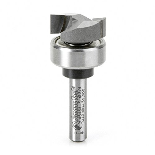Image of Amana Tool - 45464-S Carbide Tipped Flush Trim Plunge Template 3 /4 Dia x 1 /4 inch Sh