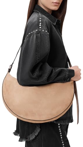 Half Moon Suede Shldr, Mink Brown2