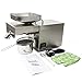 DNYSYSJ 1500W Oil Press Machine Automatic Electric Oil Presser Hot Cold Stainless Steel Oil Extractor Expeller for Flax Peanut Sesame Canola Avocado Coconut Sunflower Seeds (Style B)