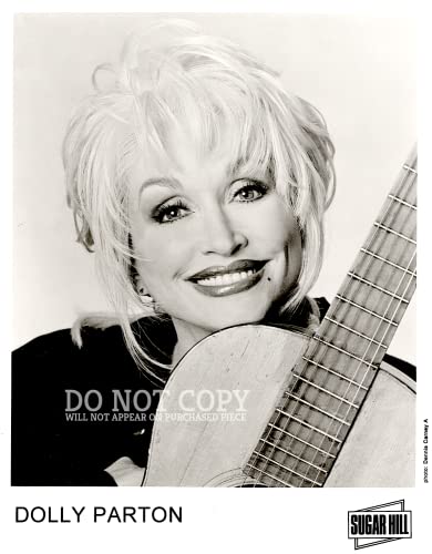 Photographie Dolly Parton 28x38 cm portrait Sugar Hill Records imprimé rare