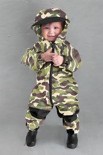 Image of Cuddle Club Kids Toddler Snow & Rain Suit - Muddy Buddy Waterproof Coverall One Piece Weather Resistant Baby Jacket